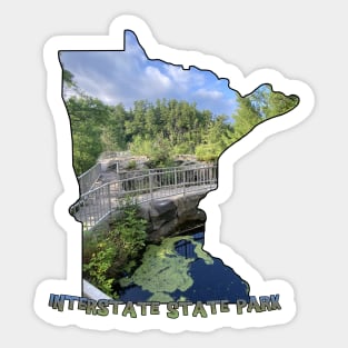 Minnesota State Outline (Interstate State Park) Sticker